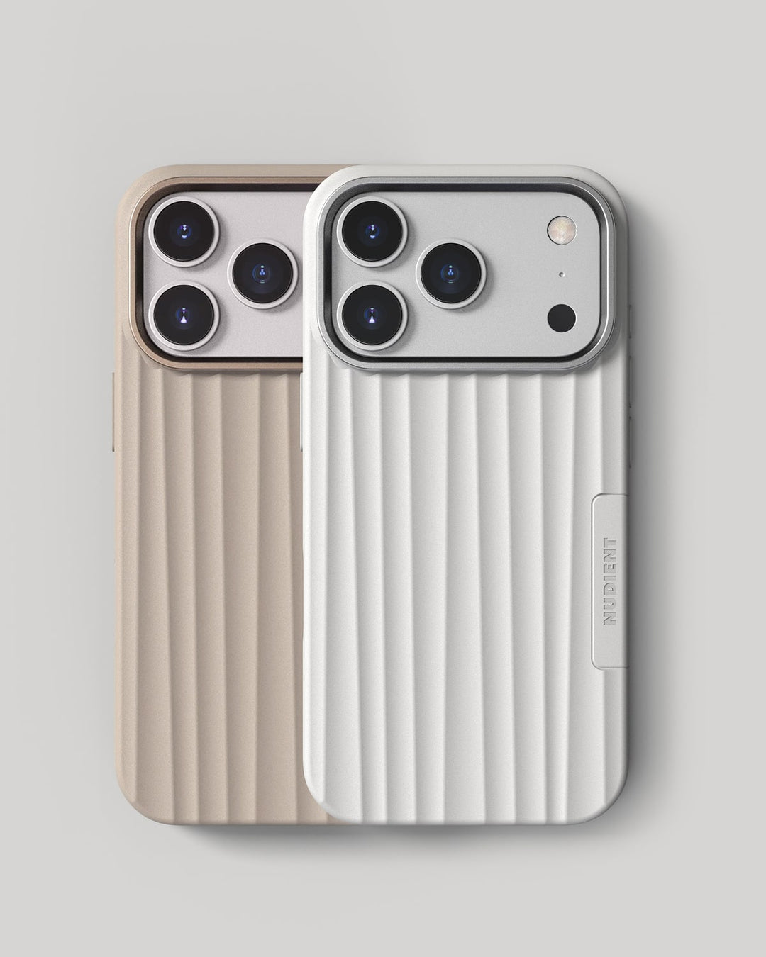 Bold Case - iPhone 17 Pro - Linen Beige & Chalk White – NUDIENT